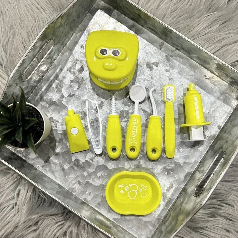 Dentist Kit‎ for Kids 9pcs Kids Pretend Dentist Role Playset Educational Toys